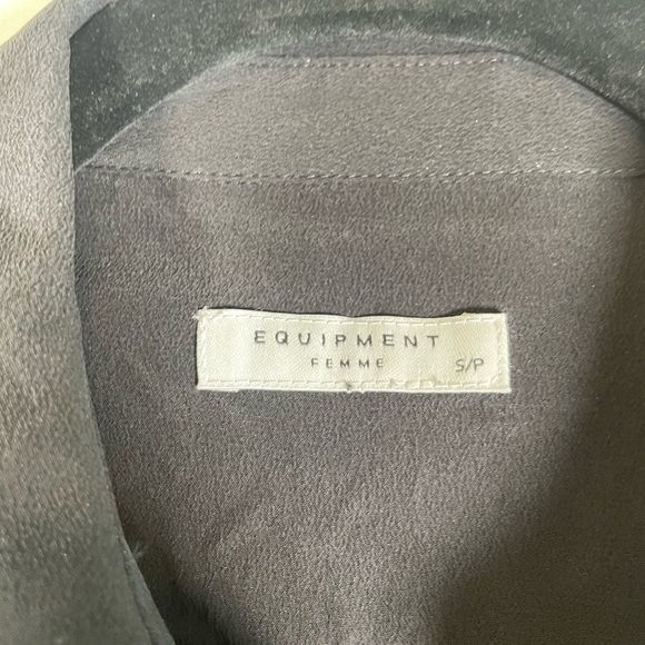 EQUIPTMENT Femme Lucida Silk Dress Black LBD Sleeveless Embroidered Lace Sz S - Picture 6 of 11